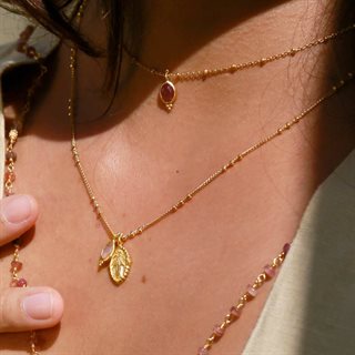 Ananda Soul - Through It All Prayer - Halskæde - Guld - Rose/Citrine